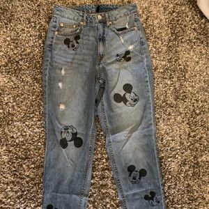 H&M Vintage High-Rise Mickey Jeans